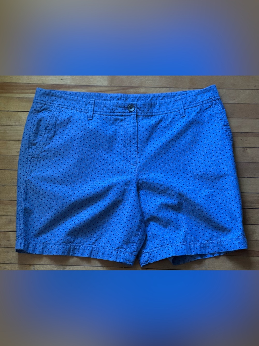 Sz 14 Talbots Girlfriend Chino Shorts with Polka Dots